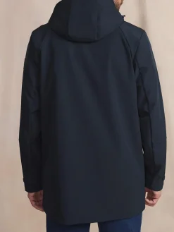 Manteau Long Homme Déperlant Marine HELNYLON