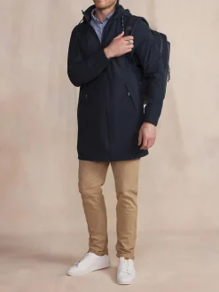 Manteau Marine Avec Manches Bleu ILYANMAN