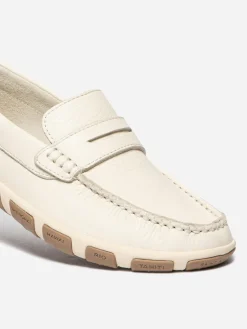 Mocassins femme light beige et chatain JAZABEL