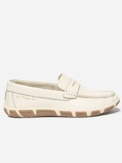 Mocassins femme light beige et chatain JAZABEL