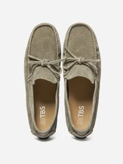 Mocassins Homme Cuir Velours Kaki SAWTELL