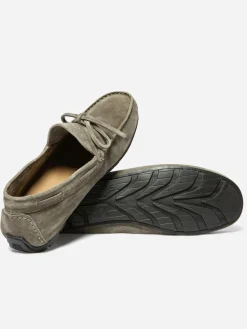 Mocassins Homme Cuir Velours Kaki SAWTELL