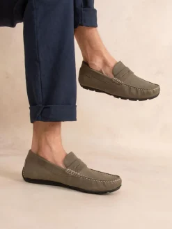 Mocassins homme kaki SADILAC