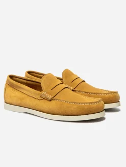 Mocassins Homme Souple Cuir Jaune PALERME