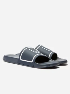 Mule Homme Synthétique Semelle Grip Marine