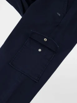 Pantalon Femme Cordon de ressérrage Taille élastiquée Marine IMMAEJOG