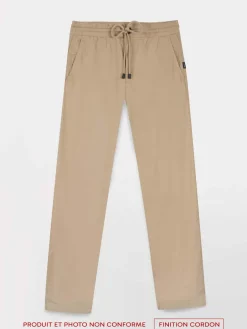 Pantalon Femme Cordon de resserrage Ceinture Elastiquée Osier SINTAJOG