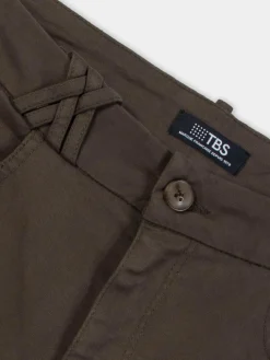 Pantalon Femme Gabardine Brun SINTAPAN