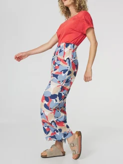 Pantalon Femme Imprimés Exclusif TBS Bleu AGLEAPAN