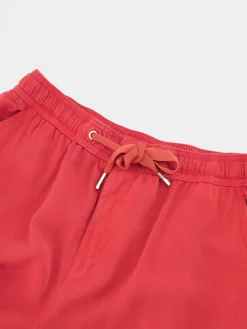 Pantalon Femme 100% Lyocell Cordon de ressérrage Ceinture Elastiquée Rouge MYRNOPAN