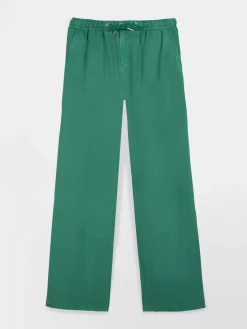 Pantalon Femme 100% Lyocell Cordon de ressérrage Ceinture Elastiquée Vert MYRNOPAN
