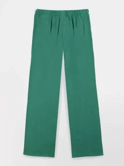 Pantalon Femme 100% Lyocell Cordon de ressérrage Ceinture Elastiquée Vert MYRNOPAN