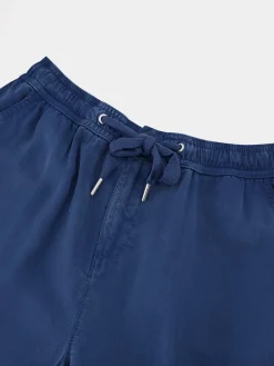 Pantalon Femme 100% Lyocell Cordon de ressérrage Ceinture Elastiquée Marine MYRNOPAN