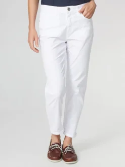 Pantalon Femme 7/8ème Blanc SANTAHUI