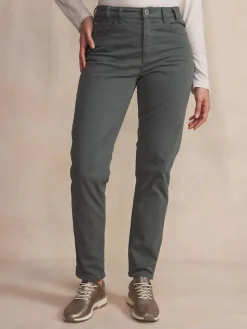 Pantalon Femme Stretch Ceinture Elastiquée Vert Sapin NATTYPOC