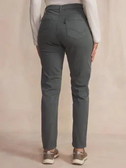 Pantalon Femme Stretch Ceinture Elastiquée Vert Sapin NATTYPOC