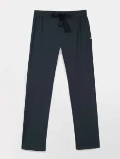 Pantalon Fluide Femme Ceinture élastiquée Marine LINNAPAN