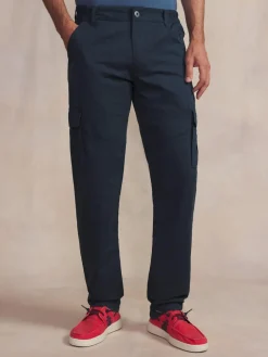 Pantalon Homme Ceinture Semi-élastiquée Marine FUPPACOT