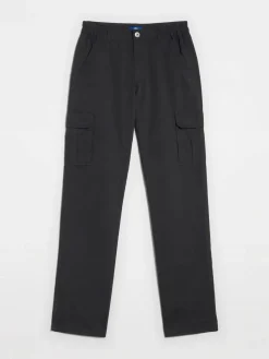 Pantalon Homme Ceinture Semi-élastiquée Noir FUPPACOT