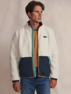 Polaire sherpa homme ecru KUSEYZIP