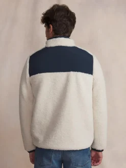 Polaire sherpa homme ecru KUSEYZIP