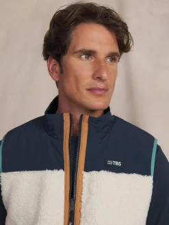 Polaire sherpa homme ecru KUSEYSAN