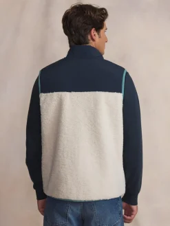 Polaire sherpa homme ecru KUSEYSAN