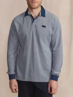 Polo Chambray Manches Longues Bleu DANELPOL