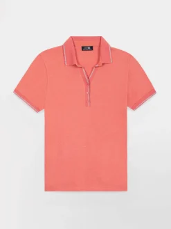 Polo Femme Coton Bio Rose ADINAPOL