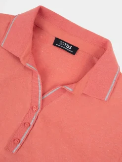 Polo Femme Coton Bio Rose ADINAPOL