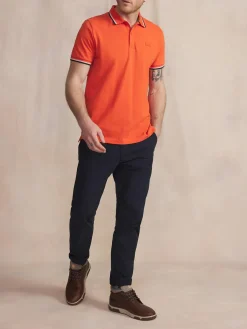 Polo Homme Coton Biologique Orange YVANEPOL