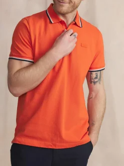 Polo Homme Coton Biologique Orange YVANEPOL