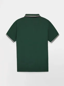 Polo Homme Coton Biologique Vert Sapin YVANEPOL