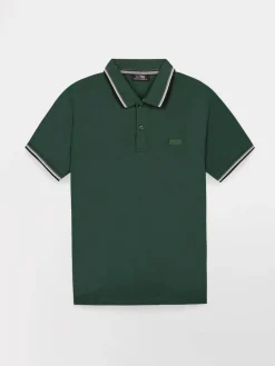 Polo Homme Coton Biologique Vert Sapin YVANEPOL