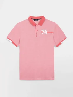 Polo Homme Coupe Ajustée Piqué Rouge JERODPOL