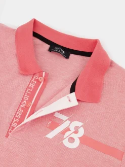 Polo Homme Coupe Ajustée Piqué Rouge JERODPOL