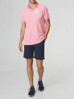 Polo Homme Coupe Ajustée Piqué Rouge JERODPOL