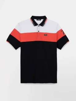 Polo Homme Coupe Ajustée Rouge et Blanc EVANSPOL