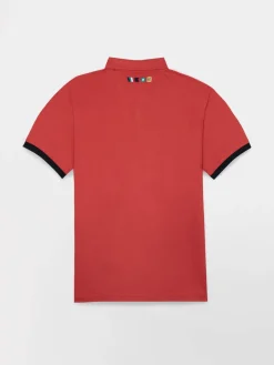 Polo Homme Coupe Ajustée Rouge et Marine BARZOPOL