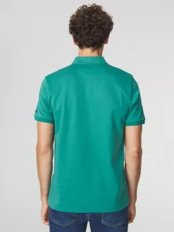 Polo Homme Coupe Ajustée Vert VOLDAPOL