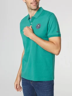 Polo Homme Coupe Ajustée Vert VOLDAPOL