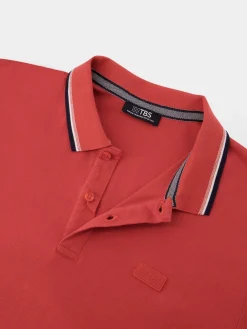 Polo Homme Fentes Côtés Coupe Ajustée Rouge YVANEPOL