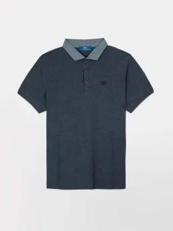 Polo Homme Jersey Coton Bleu Marine
