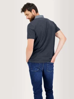 Polo Homme Jersey Coton Bleu Marine