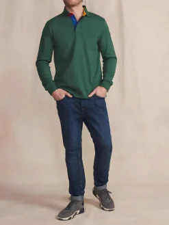 Polo Homme Jersey Coton Epais Rouge JONNAPOL