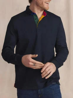 Polo Homme Jersey Coton Epais Bleu JONNAPOL