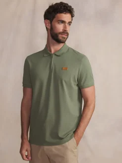 Polo homme kaki NACCAPOL