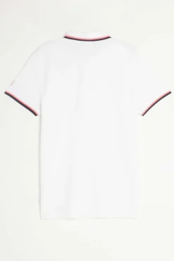 Polo Homme Manches Courtes Coton Biologique Blanc