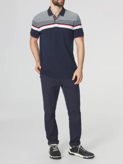Polo Homme Manches Courtes Marine et Gris ELTONPOL
