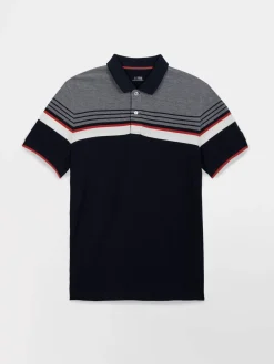 Polo Homme Manches Courtes Marine et Gris ELTONPOL